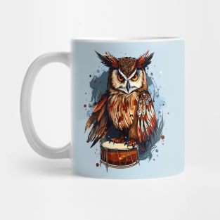 Owl And Drum Mug